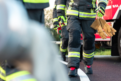 Działania strażaków z Kołobrzegu w ramach walki z powodzią na południu Polski